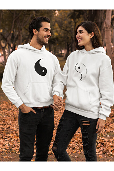 MG طقم YIN YANG LOVER من القطن بأكمام طويلة و3 خيوط مع قلنسوة (امرأة واحدة + ...