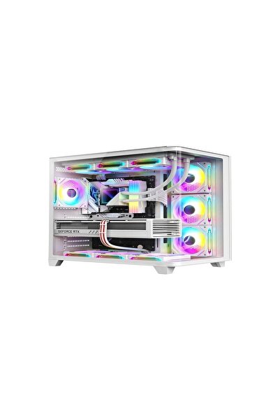 DRAGOS Ocean Curved Pro 750W 80+ Temperli Cam Atx Mid Tower Oyuncu Bilgisayar...