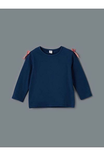 LC Waikiki Tricou pentru fete LCW Kids Indigo Crew Deck, 3 buc
