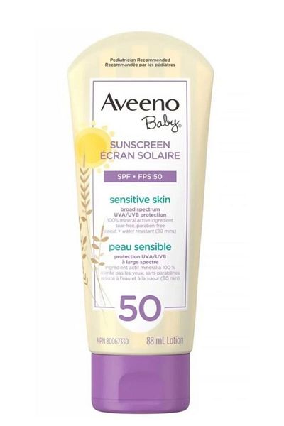 AVEENO Baby Sunscreen Ecran Solaire Spf 50 - 88ml Sunscreen Paracitor