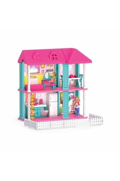 FELİTE Mila'nın 2 Katlı Rüya Evi - Ev Oyuncak - Milanın Miami Ev Seti - Oyun Evi