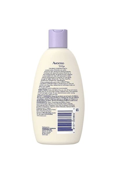 AVEENO حمام مريح مهدئ للأطفال سعة 236 مل - مقاس مريح