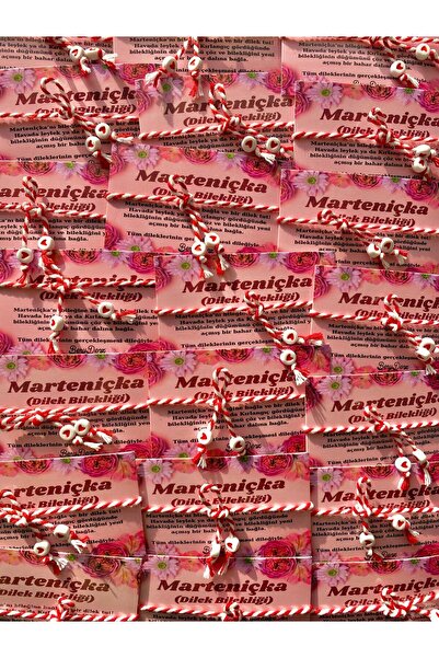 BeryDenz 5 Adet Marteniçka Şans ve Dilek Bilekliği(kartlı+hediye paketli)