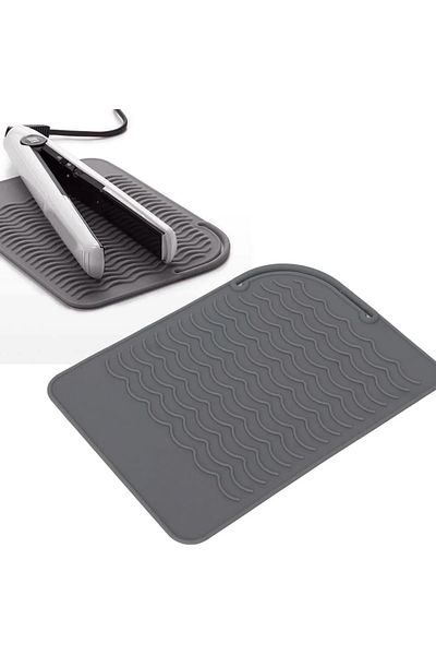 TİNEKE Hair Curling Iron Heat Resistant Silicone Mat Multifunctional Non Slip Flat Silicone Heat Resistant Mat