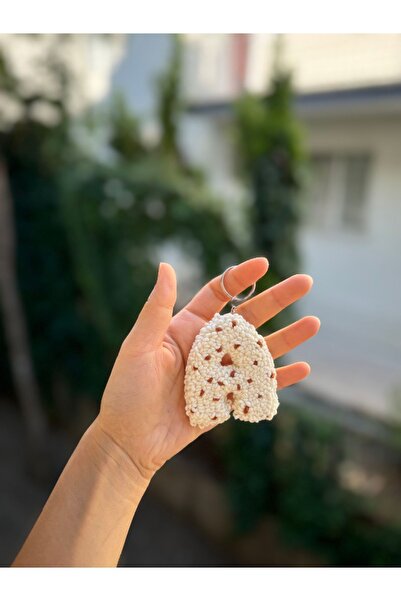 TKhome Punch Harf Işlemeli Puantiyeli Anahtarlık, Çanta Süsü, Araba Dikiz Aynası Süsü ( A-z )