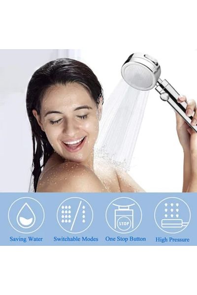 Generic Shower Head with Fan Sprayer: 360 Degree Rotation + High Pressure