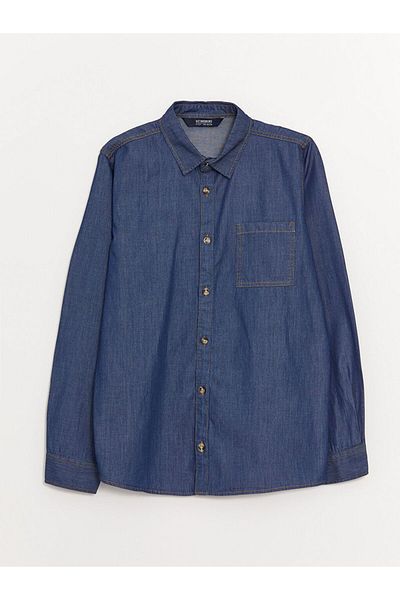 LC Waikiki Cămașă Jean Basic pentru băiat nou sezon - S46012Z4