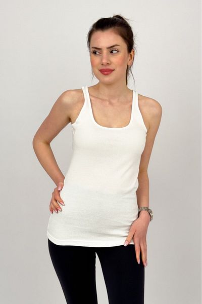 Betimoda White Stretchy and Comfortable Lycra Cotton Women's Body - Wide Strap