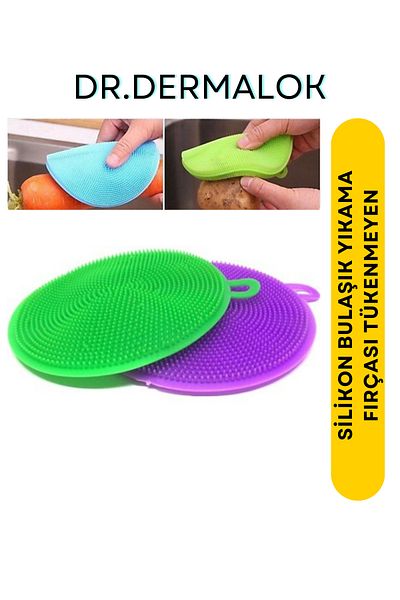 Dr.Dermalok Silicone Dishwashing Brush Ball-Free (6 Pieces)