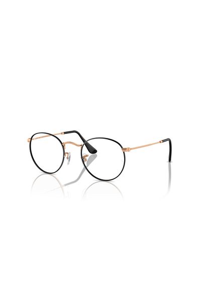 Ray-Ban Ray Ban Vista Unisex Round Eyeglasses- Rb 3447v - Lense Size:50mm - Black On Rosegold