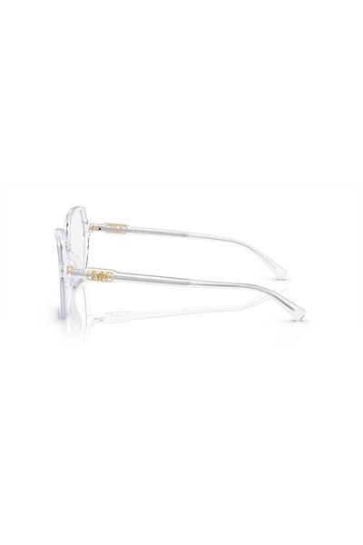 Michael Kors Woman Square Eyeglasses- Mk 4111u - Lense Size:54mm - Clear Transparent