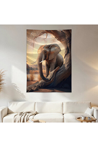 Geek Cultcha Elephant Wall Cloth Wall Tapestry First Quality Satin Fabric Poster