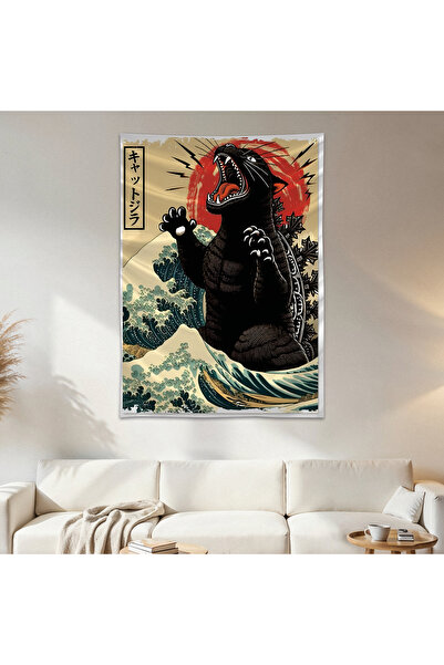 Geek Cultcha Japanese Black Panther Wall Drape Wall Tapestry First Quality Sa...