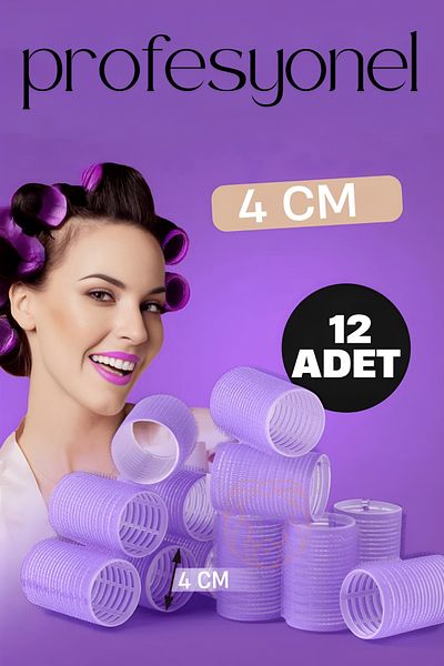 Transformacion Ondulator 4 Cm Heat Siz发热 Coafarea părului Natural Curl 12 buc 721376