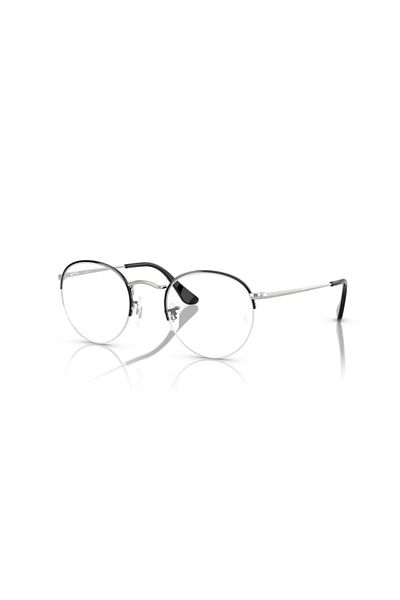 Ray-Ban Ray Ban Vista Unisex Round Eyeglasses- Rb 3947v - Lense Size:51mm - Black On Silver