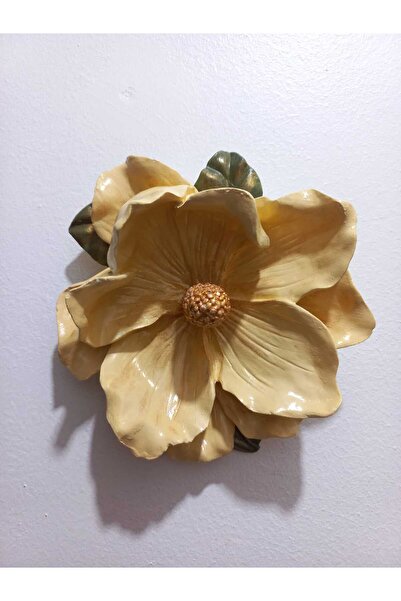 ZE DEKORASYON DUVAR DEKORASYON ÇİÇEĞİ-16CMX16CM-SARI