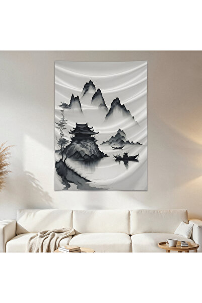 Geek Cultcha Japanese Design Wall Cloth Wall Tapestry First Quality Satin Fab...