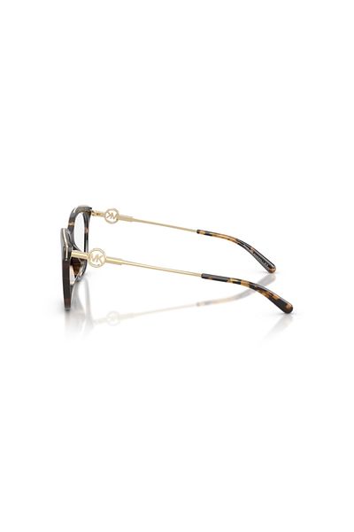 Michael Kors Woman Square Eyeglasses- Mk 4076u - Lense Size:54mm - Dark Tortoise