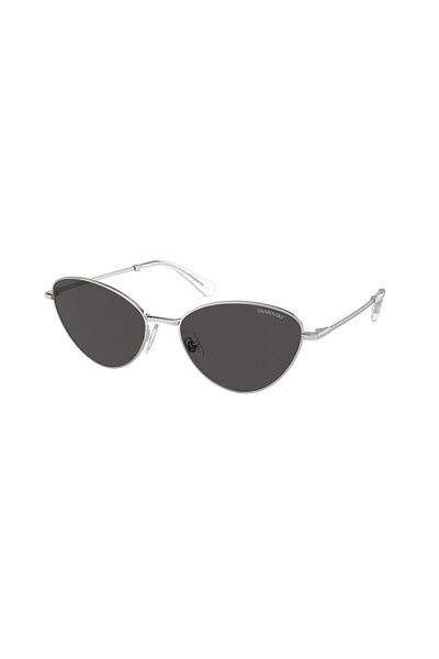 Swarovski Women's Cat Eye Metal Sunglasses Silver