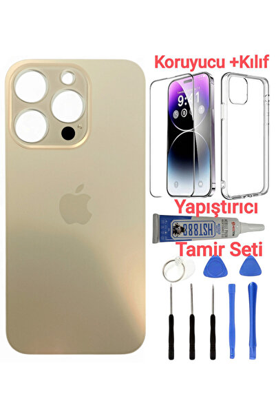 indirimplus iPhone 12 Pro Max Arka Kapak Pil Kapağı + Yapıştırıcı+Kılıf+Kırıl...