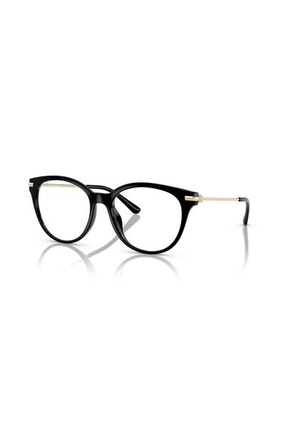 Michael Kors Woman Round Eyeglasses- Mk 4135u - Lense Size:54mm - Black