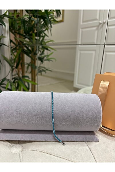 Silver 3mm 925 Ayar Gümüş Özel Gün Hediyelik SuYolu İthal Bileklik / Kutulu G...