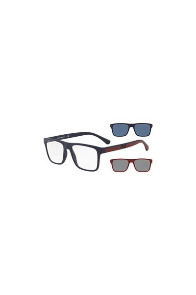 Emporio Armani Man Rectangle Sunglasses- Ea 4115 - Lense Size:54mm - Matte Black