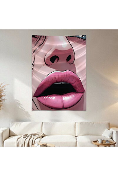Geek Cultcha Alluring Lip Wall Drape Wall Tapestry First Quality Satin Fabric...