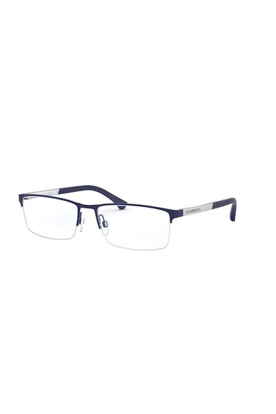 Emporio Armani Man Rectangle Eyeglasses- Ea 1041 - Lense Size:53mm - Rubber Blue
