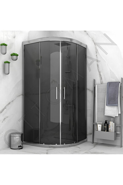 Marka PARLAK KROM FÜME CAM OVAL DUŞAKABİN 5mm h:190