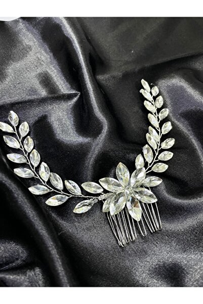 Butik Zirkon Taşlı Gelin Taç Ve Saç Aksesuarı Söz Nişan Kına Düğün