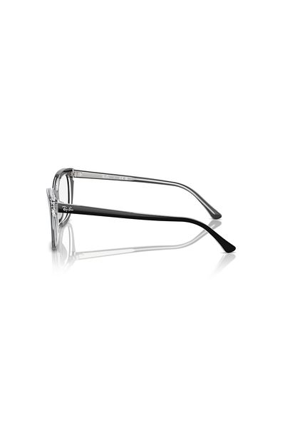Ray-Ban Ray Ban Vista Woman Square Eyeglasses- Rb 5433 - Lense Size:50mm - Black On Transparent