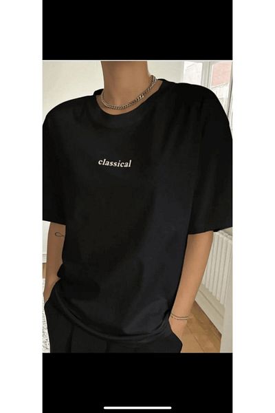 Frisson Classical Printed Oversize Tshirt