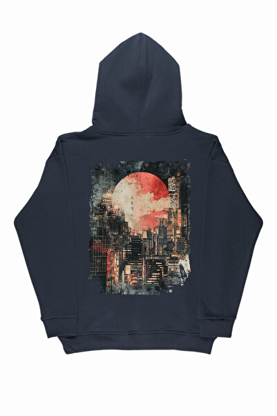 By Caspita Fashion Lenithra City Back Štampano Unisex Oversize kroj Dimljena ...