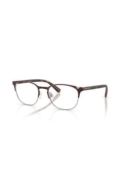 Emporio Armani Man Oval Eyeglasses- Ea 1059 - Lense Size:53mm - Matte Brown & Gunmetal