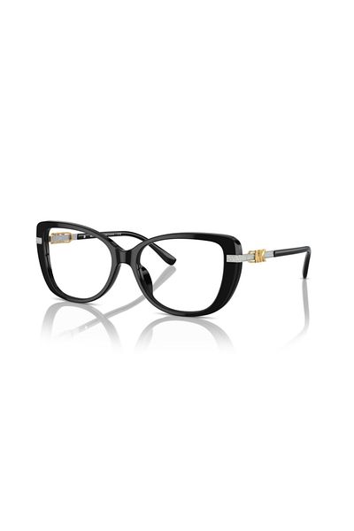 Michael Kors Woman Cat Eye Eyeglasses- Mk 4125bu - Lense Size:54mm - Black