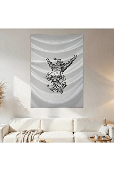 Geek Cultcha Praise the Sun Wall Cloth Wall Tapestry First Quality Satin Fabr...