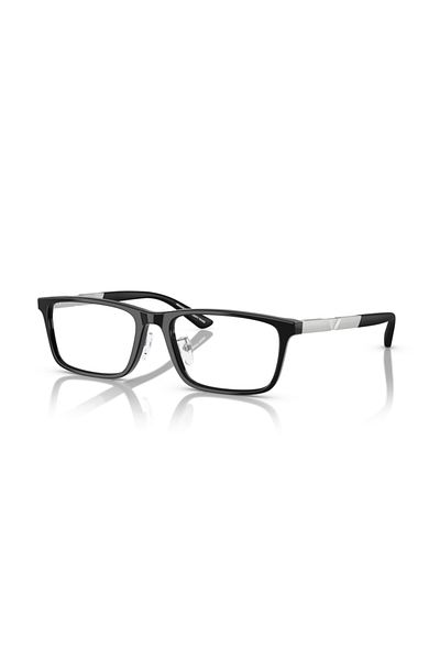 Emporio Armani Man Rectangle Eyeglasses- Ea 3251d - Lense Size:55mm - Shiny Black