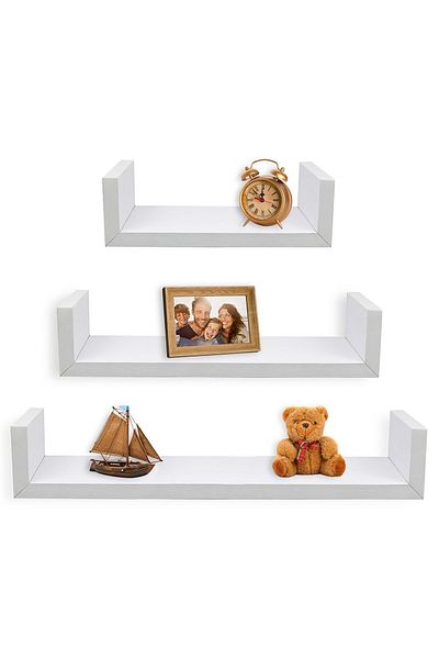 shelves 3-piece Wall Mounted Floating - White