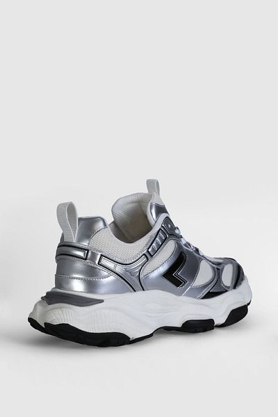 Lufian Ανδρικά δερμάτινα παπούτσια με κορδόνια Comfort Sole Λευκό Γκρι