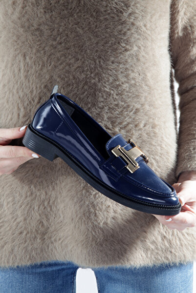 Hanımsoller Lakkbőr férfias női cipők