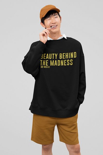 SEVBANO Design the Weeknd Printed Unisex Oversize Rapper Singer Sweatshirt