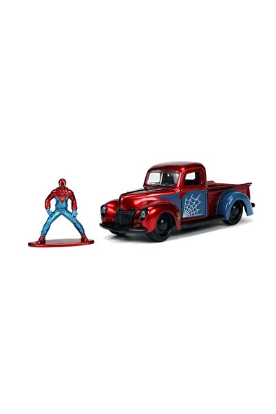 Simba Sada Jada Marvel Masinuta Metalica Ford Pick Up Scara 1:32 Si Figurina Metalica Spider Man