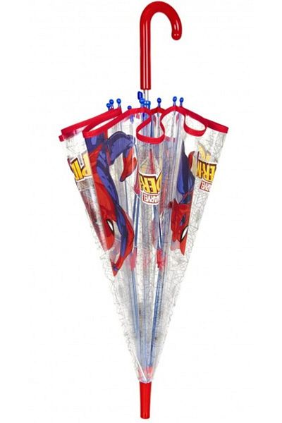 Perletti Umbrela Perletti Spiderman automata rezistenta la vant transparenta 45 cm