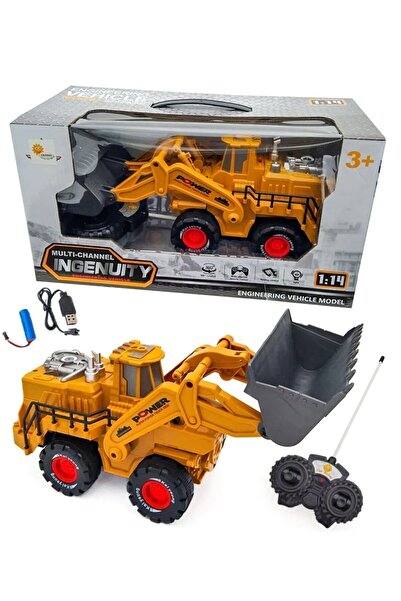 Genel Markalar Uzaktan Kumandalı Şarjlı Işıklı Kepçe 360 Derece Dönen 5 Fonksiyonlu İş Makinesi