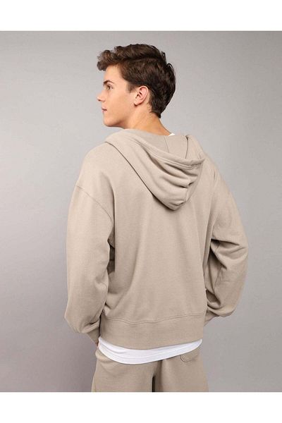 AMERICAN EAGLE هودي AE من الصوف بسحاب