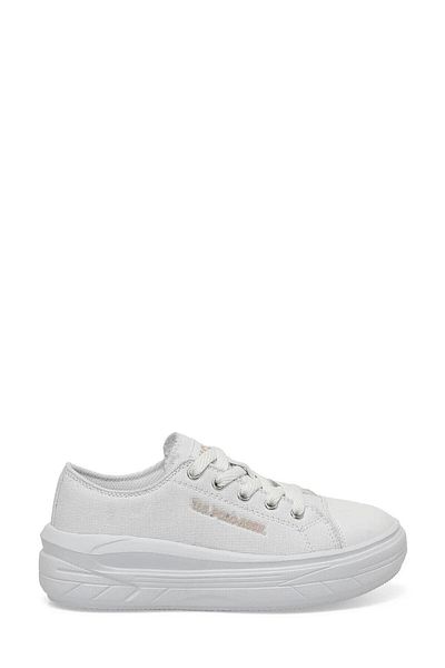 U.S. Polo Assn. CLEME TEX JR 4FX alb pantofi de fată-alb
