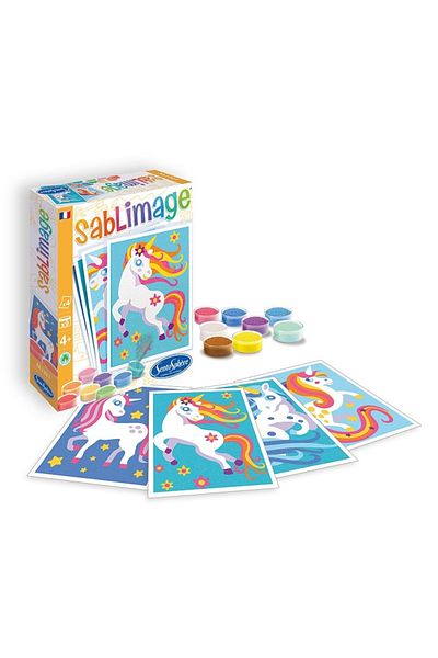 Sentosphere Creative kit with colored sand - Mini Sablimage Unicorns