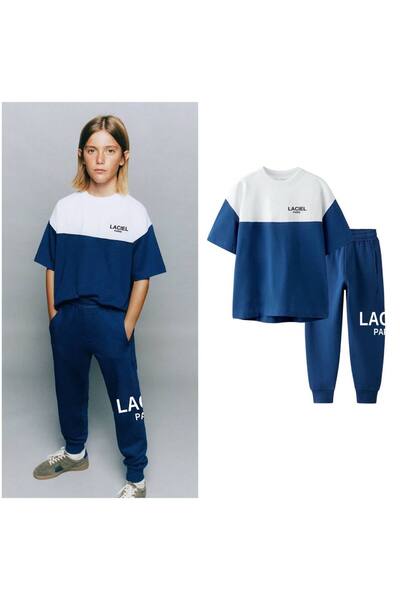 La ciel Moon Home Collection Navy Blue White Ανδρικό κάτω μέρος Παιδικό μπλου...