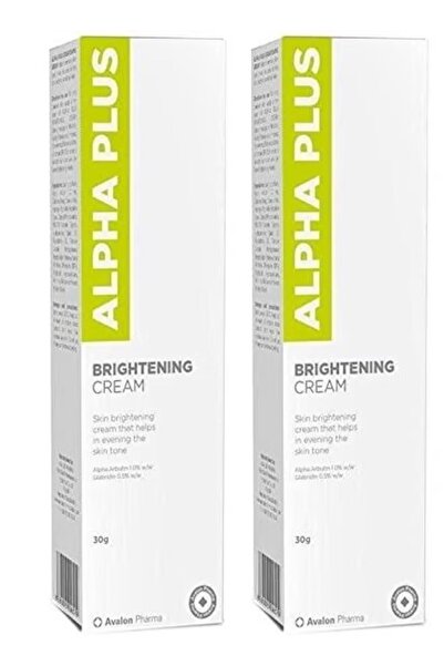 AVALON PHARMA قطعتان من كريم تفتيح ألفا بلس أبيض 2x30 جرام أبيض 2x30جرام